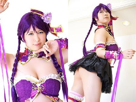 ★スクー●アイドル割引★ラブライブ!μ’s、東條希のコスプレした爆乳レイヤーを揉みくちゃにして中出しセックスしました!